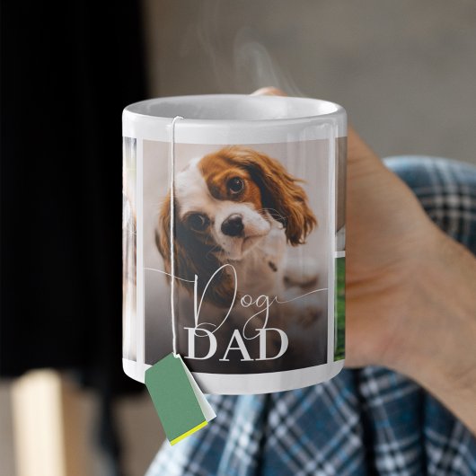 Mug Collage de 5 photos pour papa de chien