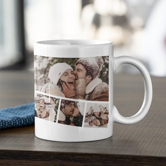 Mug Collage de bande de photo moderne
