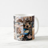 Mug Collage de café (Devant droit)