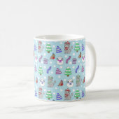 Mug Collage de chat d'hiver mignon (Devant droit)