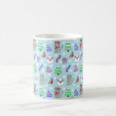 Mug Collage de chat d'hiver mignon (Centre)