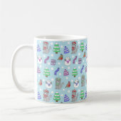 Mug Collage de chat d'hiver mignon (Gauche)
