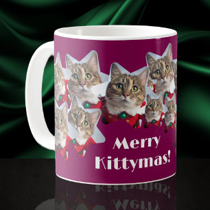 Mug Collage de chats à Noël