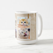 Mug Collage de chats curieux (Devant droit)