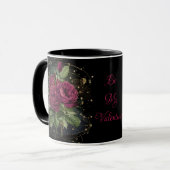 Mug Collage de filles - roses rouges du sang (Devant gauche)