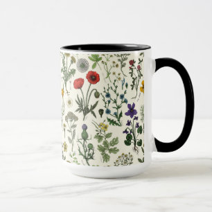 Mug Collage de fleurs sauvages