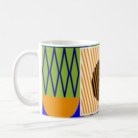 Mug Collage de forme Bauhaus (Gauche)