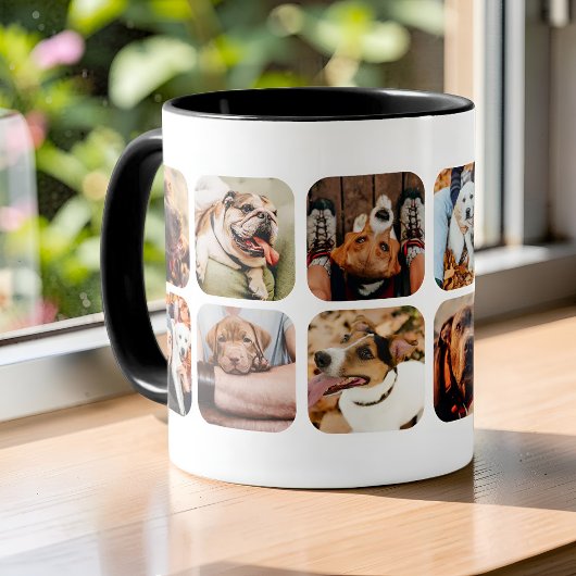 Mug Collage de grille d'application de 12 photos minim