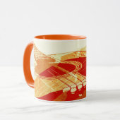 Mug Collage de guitare acoustique (Devant gauche)