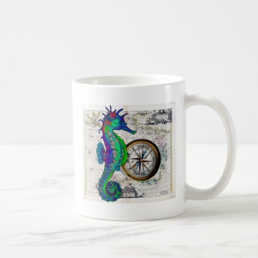 Mug Collage de la boussole (Droite)