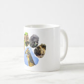 Mug Collage de la faune Bouddles de girafe (Devant droit)