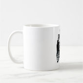 Mug Collage de la main noire et du crâne (Gauche)