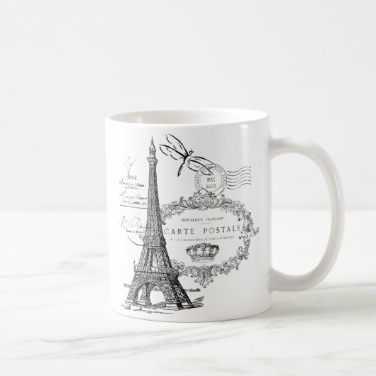 Mug collage de la tour Eiffel (Droite)