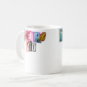 Mug Collage de l'enfant du théâtre (Devant gauche)