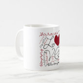 Mug Collage de lobe - changez la couleur (Devant gauche)