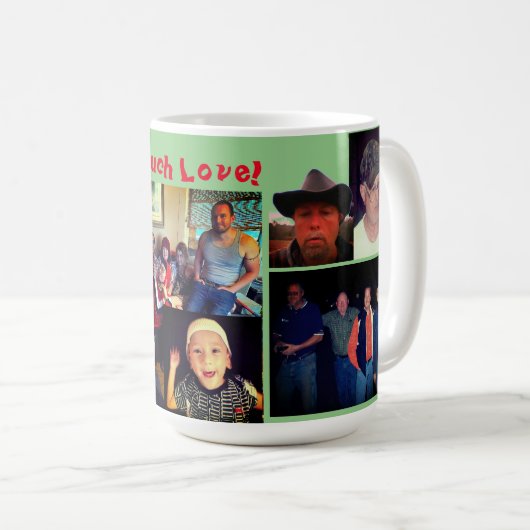 Mug Collage de Love Green (Devant droit)
