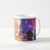 Mug COLLAGE DE MAGAZINE DÉTECTIVE vintage (Devant droit)