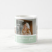 Mug Collage de monnaie moderne photo papa meilleur cad (Centre)