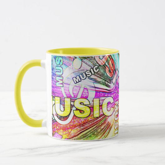 Mug Collage de musique (Gauche)