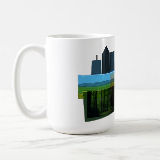 Mug Collage de nature sauvage (Gauche)