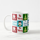 Mug Collage de Noël du Père Noël Personnalisé (Gauche)