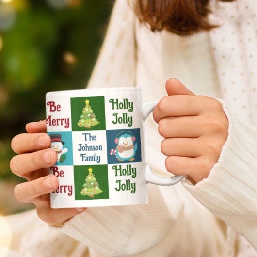 Mug Collage de Noël du Père Noël Personnalisé