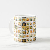 Mug Collage de Noël en or (Devant gauche)