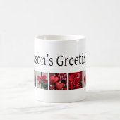 Mug Collage de Noël en rouge (Centre)