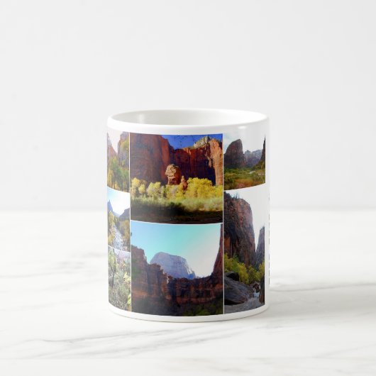 Mug Collage de parc national de Zion (Centre)