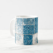 Mug Collage de patchwork : Mélange de Motif de surface (Devant gauche)