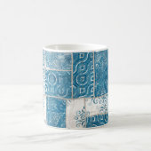 Mug Collage de patchwork : Mélange de Motif de surface (Centre)