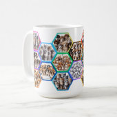 Mug Collage de pattes et de Whiskers : Une Symphonie d (Devant gauche)