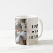 Mug Collage de photo de l'aquarelle de la maman (Devant droit)