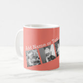 Mug Collage de photo d'Instagram avec 4 images - (Devant gauche)
