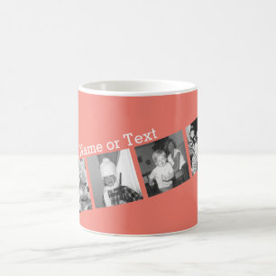 Mug Collage de photo d'Instagram avec 4 images -