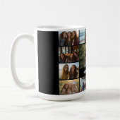 Mug Collage de photos - 13 photos Bloc de texte noir b (Gauche)