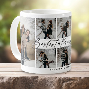Mug Collage de photos de couple 'Meilleur Petit Ami'