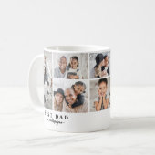 Mug Collage de photos de famille Papa (Devant gauche)