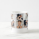 Mug Collage de photos de famille Papa (Centre)