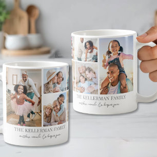 Mug Collage de photos de famille personnalisé classiqu