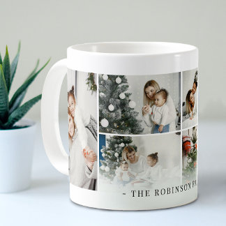 Mug Collage de photos de famille personnalisées classi