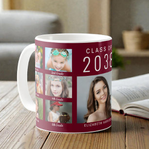 Mug Collage de photos de fin d'études Bordeaux Diplômé