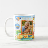 Mug Collage de photos de frère cool avec ruban jaune (Gauche)
