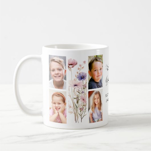 Mug Collage de photos de grand-mère (Gauche)