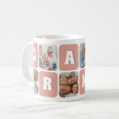 Mug Collage de photos de grand-mère Texte Rétro 6 Modè (Devant gauche)