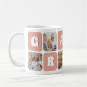 Mug Collage de photos de grand-mère Texte Rétro 6 Modè (Gauche)