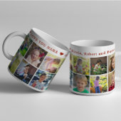 Mug Collage de photos de grand-mère typographie mignon