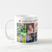 Mug Collage de photos de grand-mère typographie mignon (Gauche)