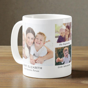 Mug Collage de photos de la tante
