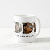 Mug Collage de photos de lettre PAPA (Devant droit)